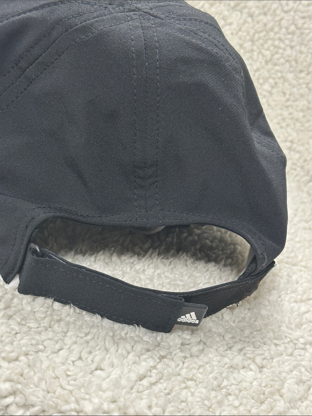 adidas Women's Core SuperLite Black & White Adjustable Hat - Picture 4 of 6